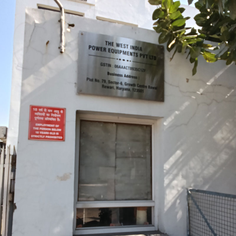 THE WEST INDIA POWER EQUIPMENTS PVT LTD BAWAL